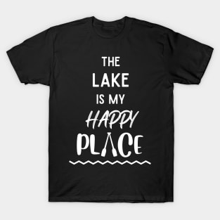 The Lake is My Happy Place-L T-Shirt